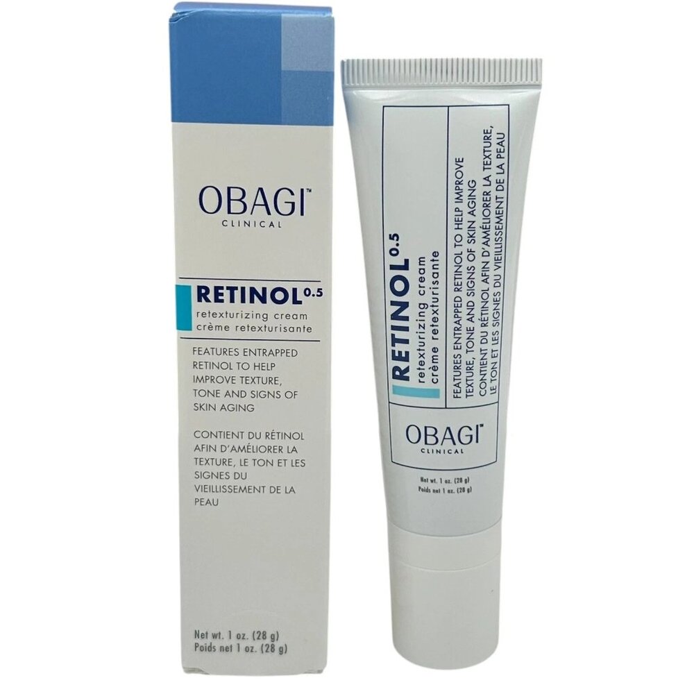 OBAGI 1oz Retinol 0.5 Retexturizing Cream Improve Tone signs of skin aging‎